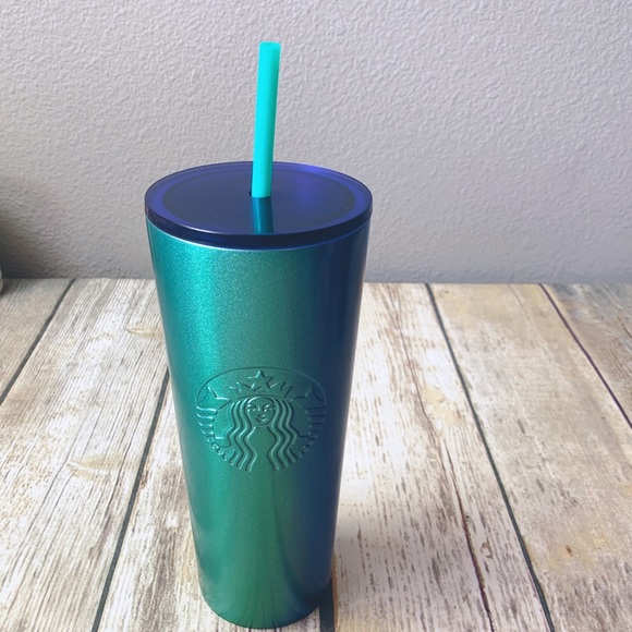 * STARBUCKS Blue Green Mermaid Tumbler - Picture 2 of 8